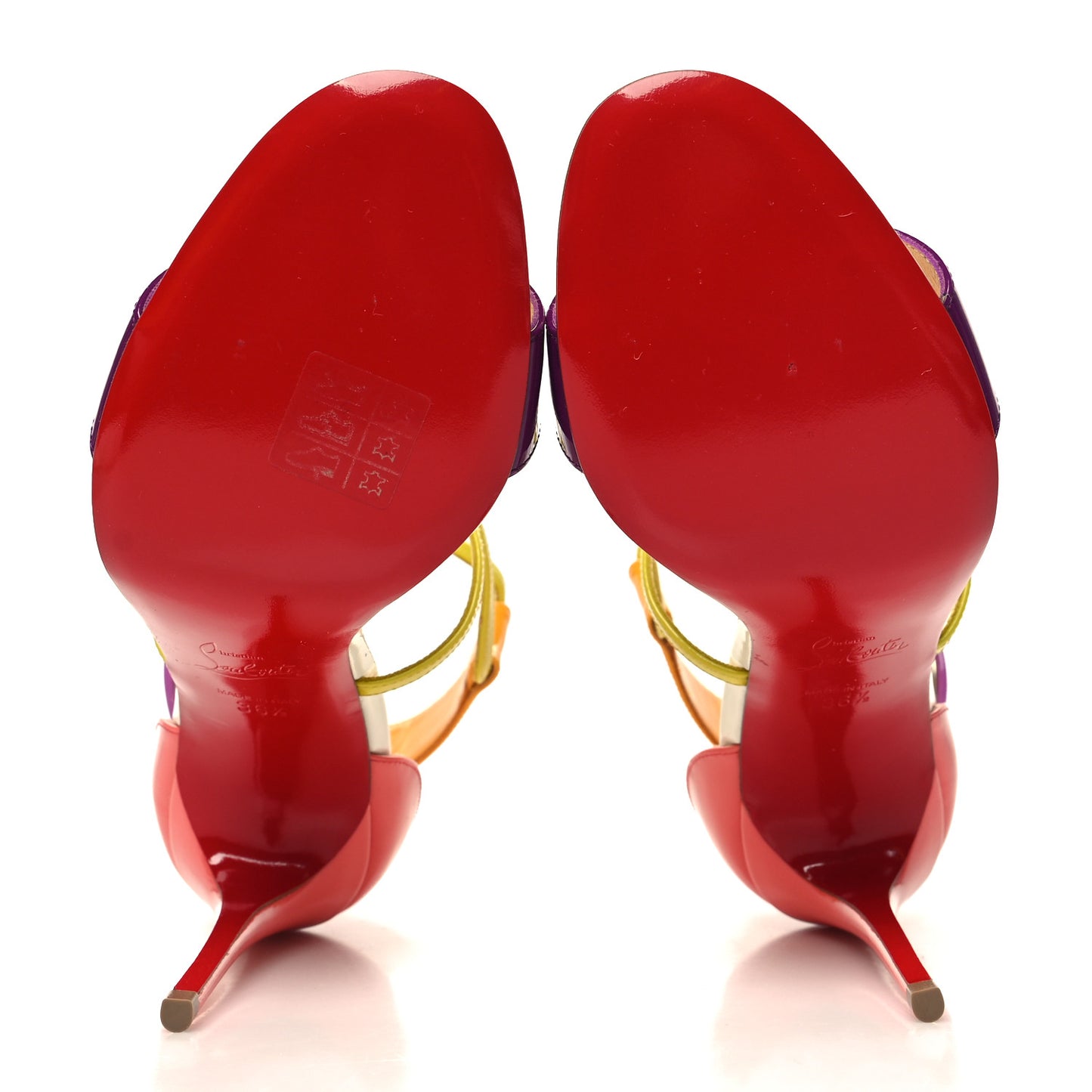 Patent Calfskin Choca 100 Sandals 36.5 Multicolor