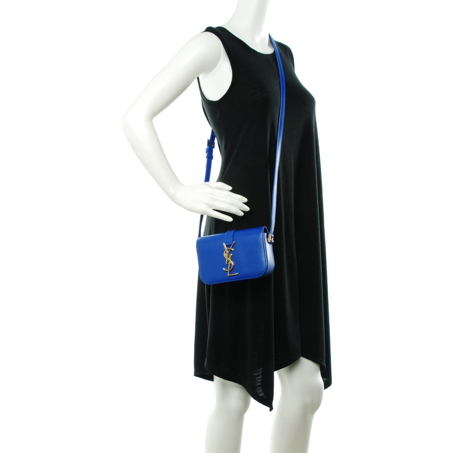 Calfskin Small Classic Monogram Universite Bag Royal Blue