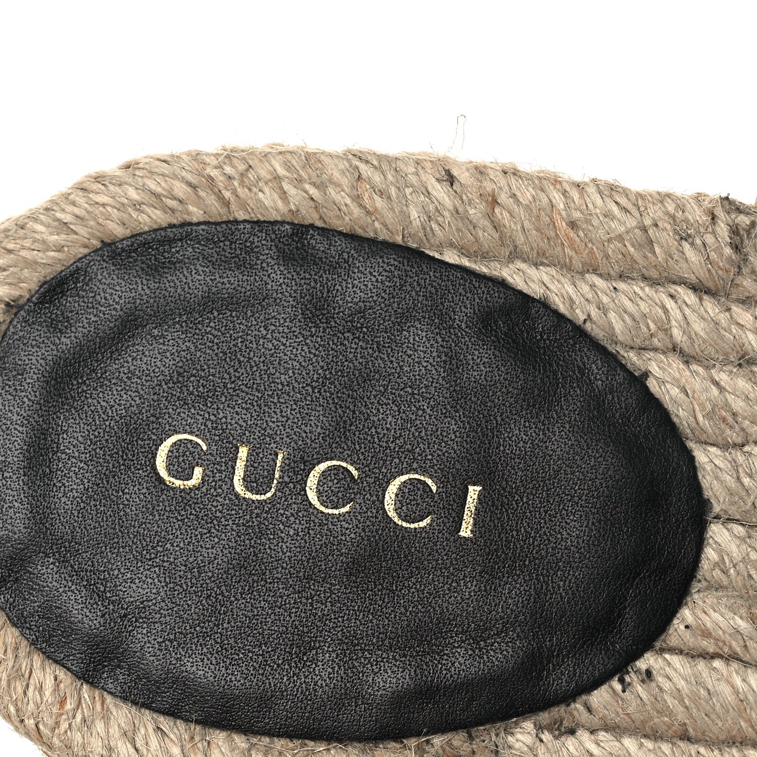 Gucci Monogram Matelasse GG Marmont Espadrille 20mm Slide Sandals 40 Beige Ebony Black 9 of 13