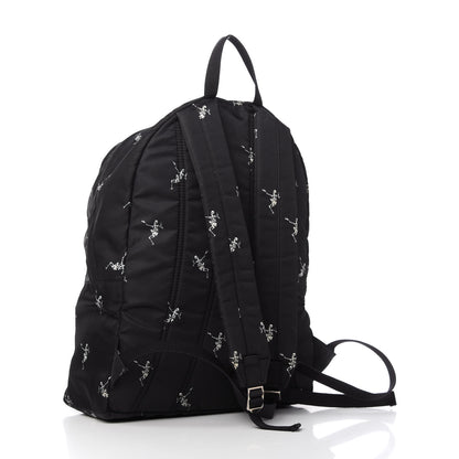 Alexander McQueen Nylon Dancing Skeleton Backpack Black White 3 of 11