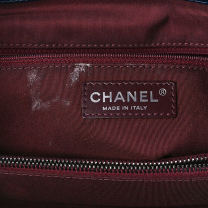 Chanel Glazed Calfskin Quilted Daily Walk Tote Navy 6 of 11