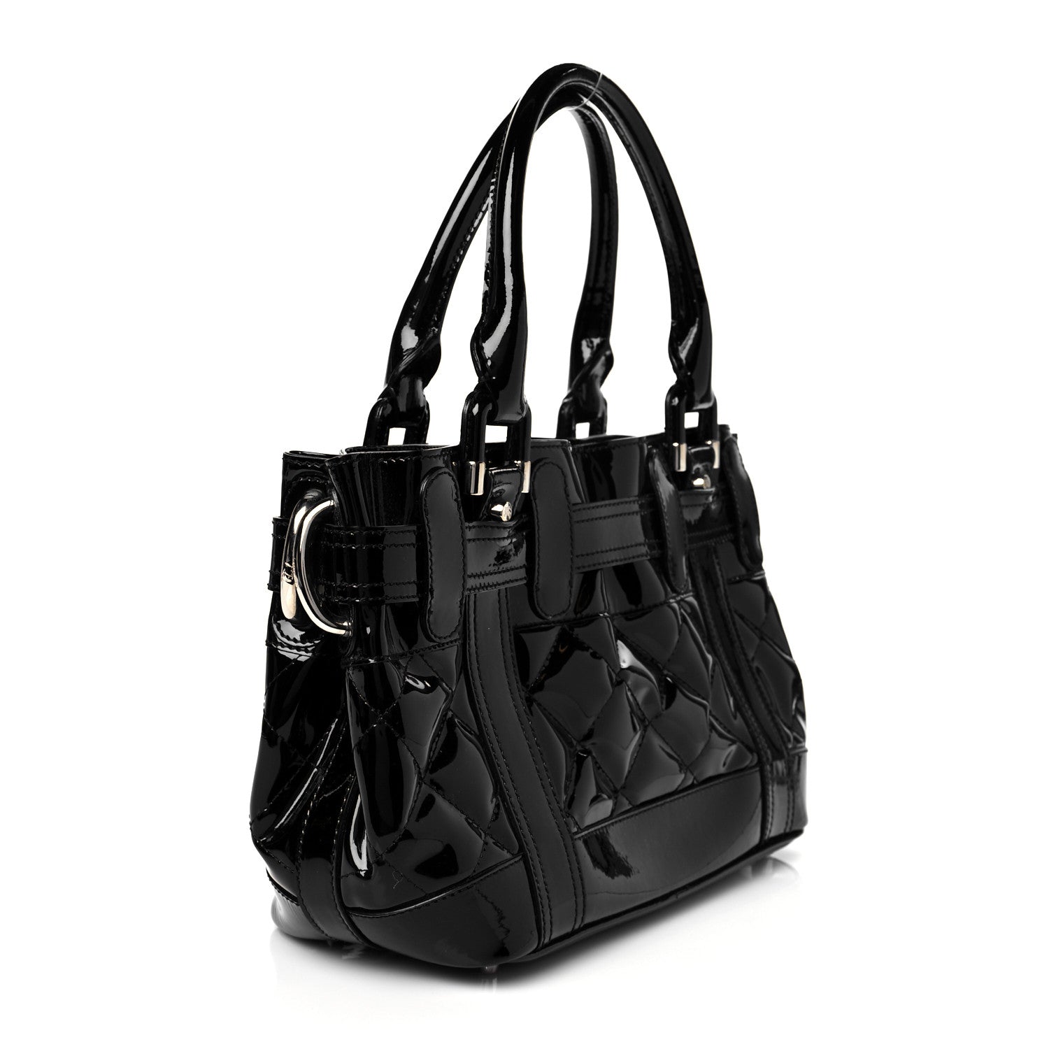 Burberry Patent Quilted Beaton Black 3 of 9
