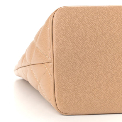 Chanel Caviar Quilted Medallion Tote Beige 8 of 9