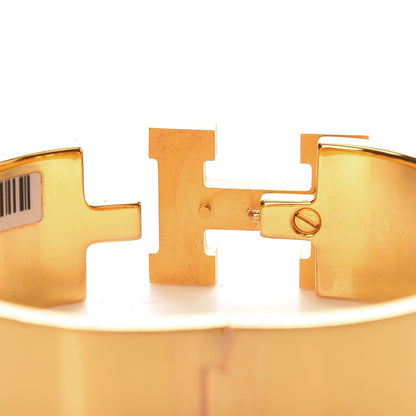 Hermes Enamel Wide Clic Clac H Bracelet PM White 4 of 6