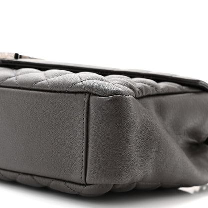 Saint Laurent Sheepskin Tri-Quilt Monogram Medium College Bag Coal 10 of 11