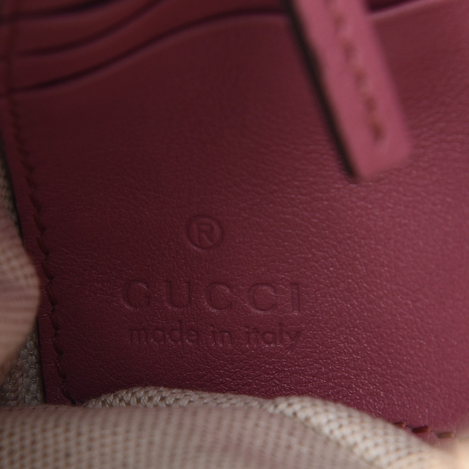 Gucci Monogram Bamboo Zip GG Wristlet Pink 6 of 7
