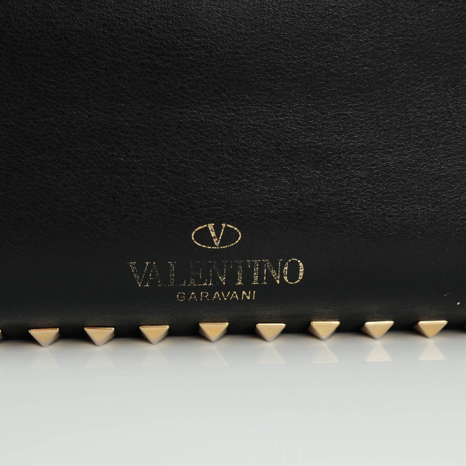 Valentino Garavani Vitello Medium Rockstud Tote Black 4 of 7