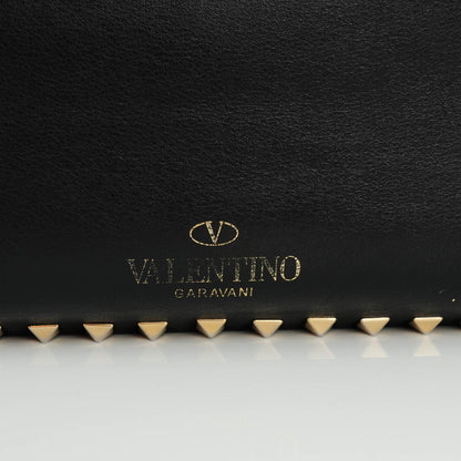 Valentino Garavani Vitello Medium Rockstud Tote Black 4 of 7