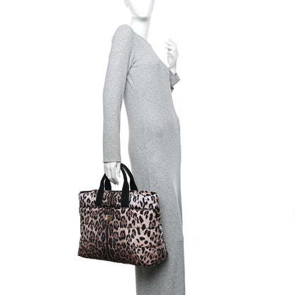 Dolce & Gabbana Nylon Leopard Print Changing Bag Brown 2 of 9