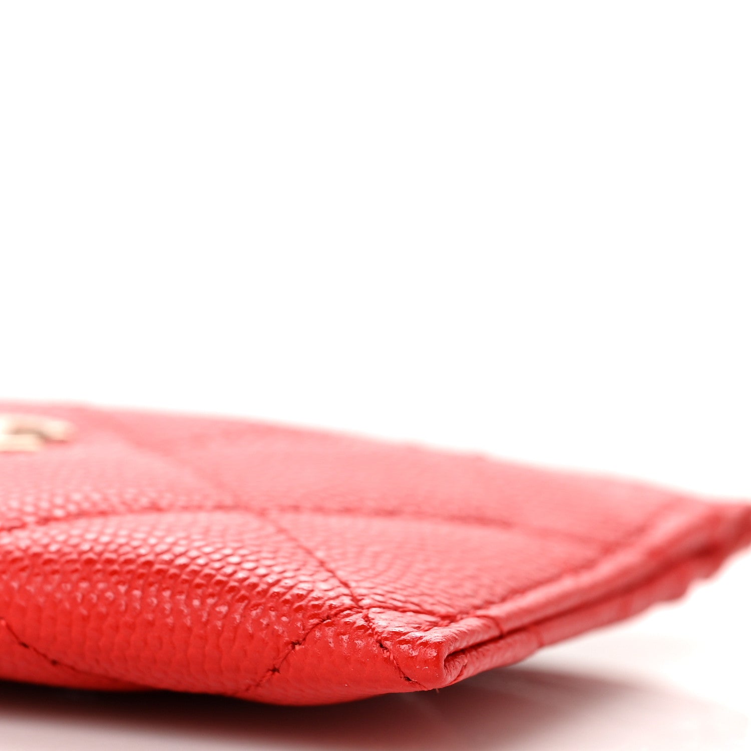 Chanel Caviar Quilted Card Holder Red 6 of 10