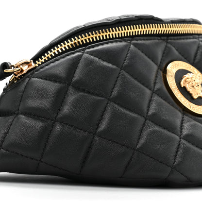 Versace Nappa Quilted Medusa Belt Bag Black 9 of 9