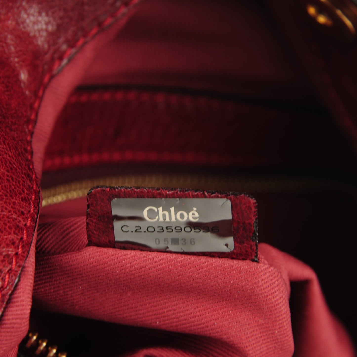 Lambskin Heloise Hobo Red