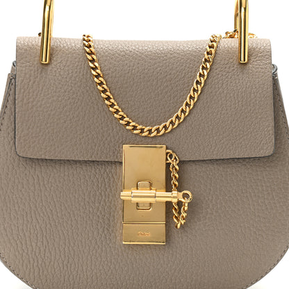 Chloe Grained Lambskin Mini Drew Shoulder Bag Motty Grey 7 of 9