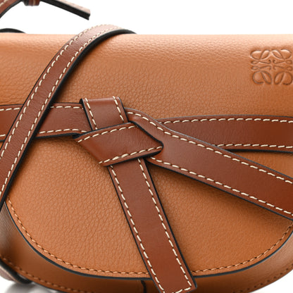 Loewe Grained Calfskin Mini Gate Crossbody Bag Caramel Pecan 7 of 9