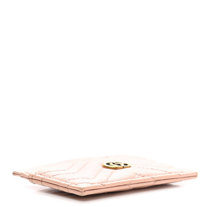 Gucci Calfskin Matelasse GG Marmont Card Holder Perfect Pink 4 of 10