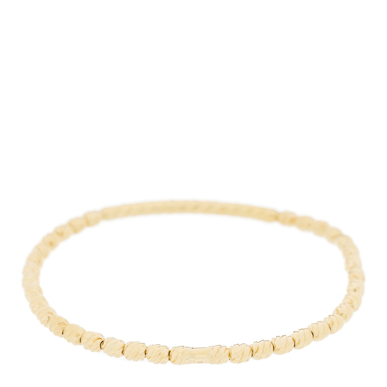 David Yurman 18K Yellow Gold Diamond Petite Pave Flex Bracelet 2 of 3