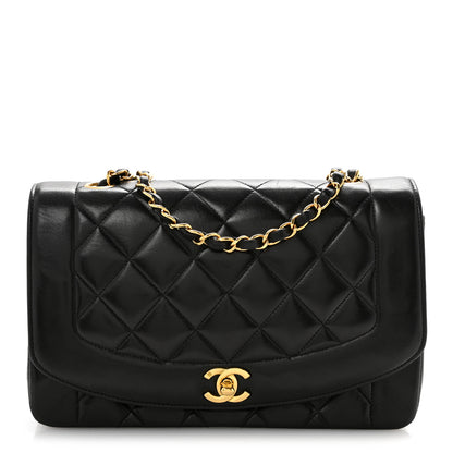 Chanel Lambskin Quilted Medium Single Flap Black 1 of 16