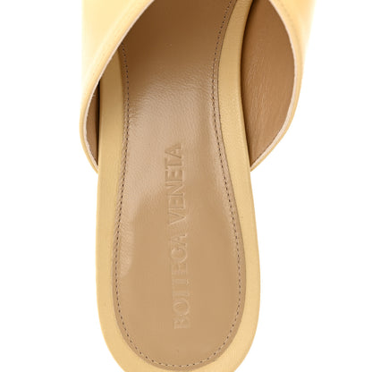 Bottega Veneta Lambskin Stretch Mule Sandals 37.5 Moon Beam 8 of 9
