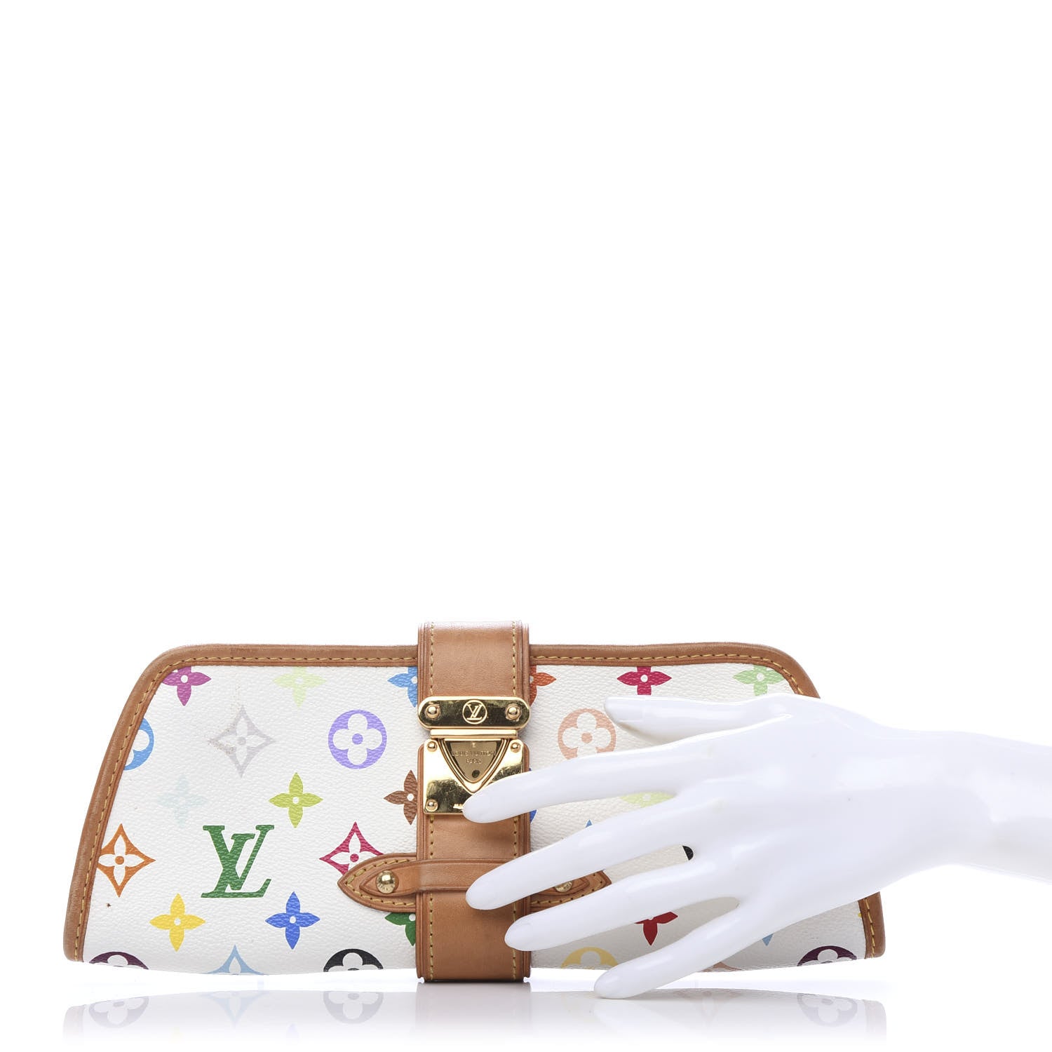 Louis Vuitton Monogram Multicolor Shirley White 2 of 10