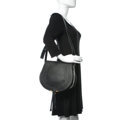 Chloe Calfskin Medium Marcie Round Crossbody Bag Black 2 of 9