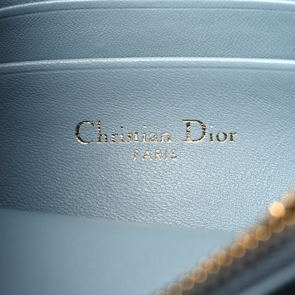 Christian Dior Calfskin Macrocannage Mini Caro Bag Bracing Blue 7 of 11