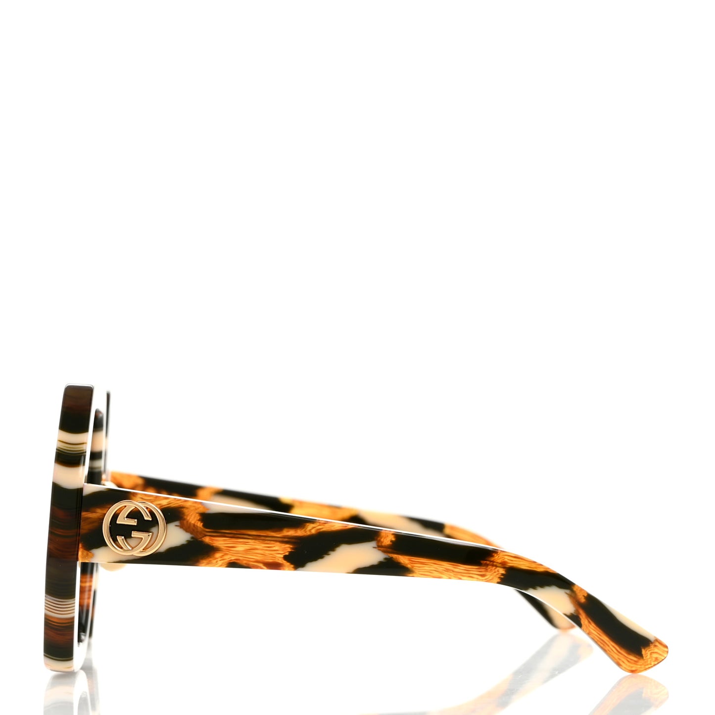 Acetate Square Sunglasses GG0772S Havana Brown