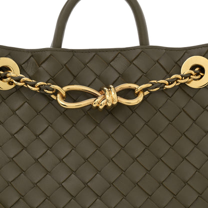 Bottega Veneta Nappa Intrecciato Small Andiamo With Chain Shoulder Bag Pinecone 7 of 9