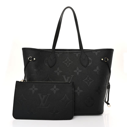 Louis Vuitton Empreinte Monogram Giant Neverfull MM Black 3 of 10