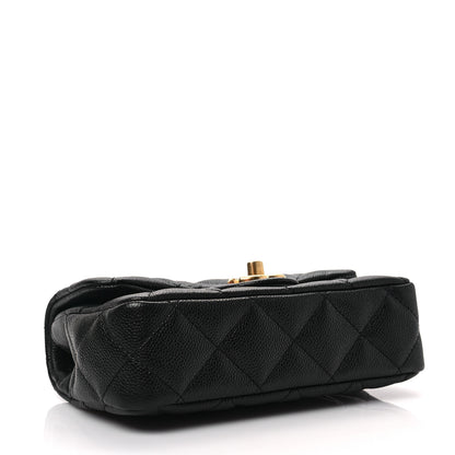 Chanel Caviar Quilted Mini Sweetheart Rectangular Flap Black 4 of 8