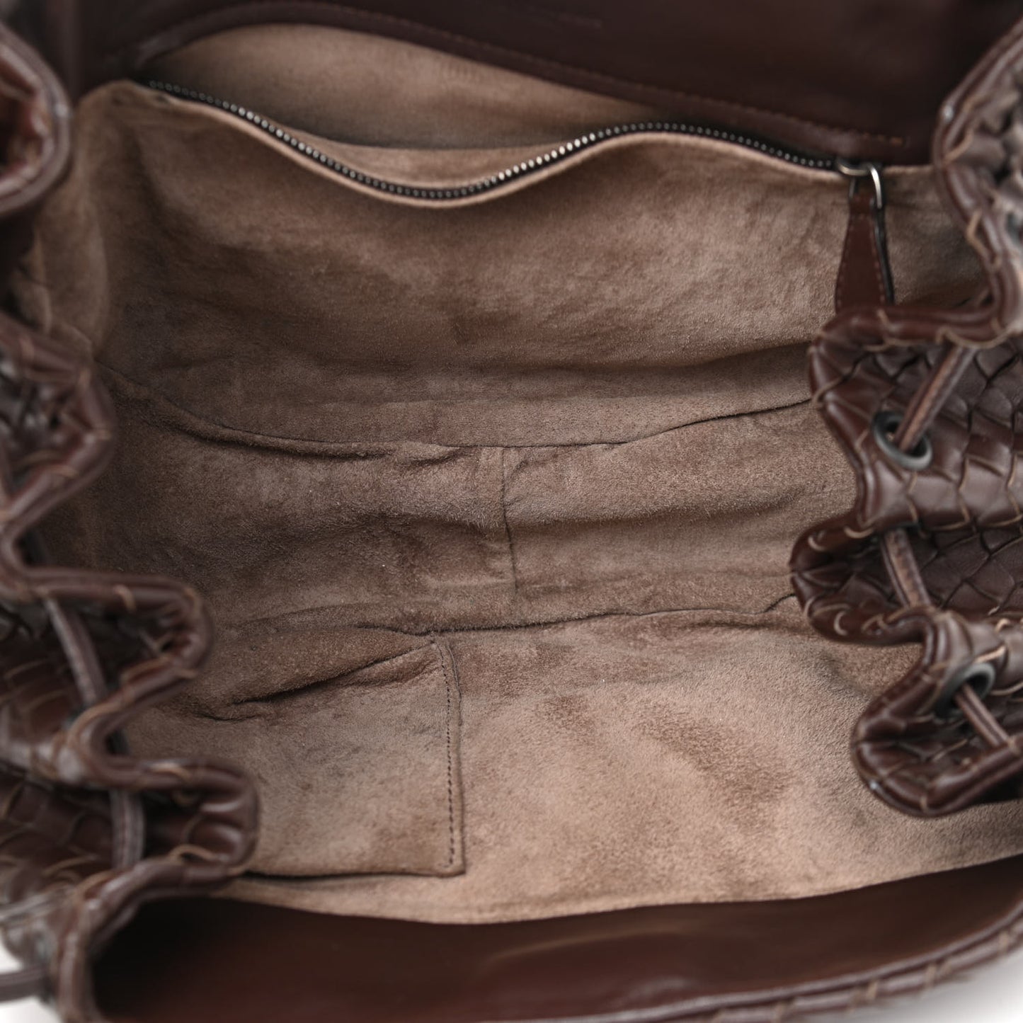 Nappa Intrecciato Messenger Bag Ebano
