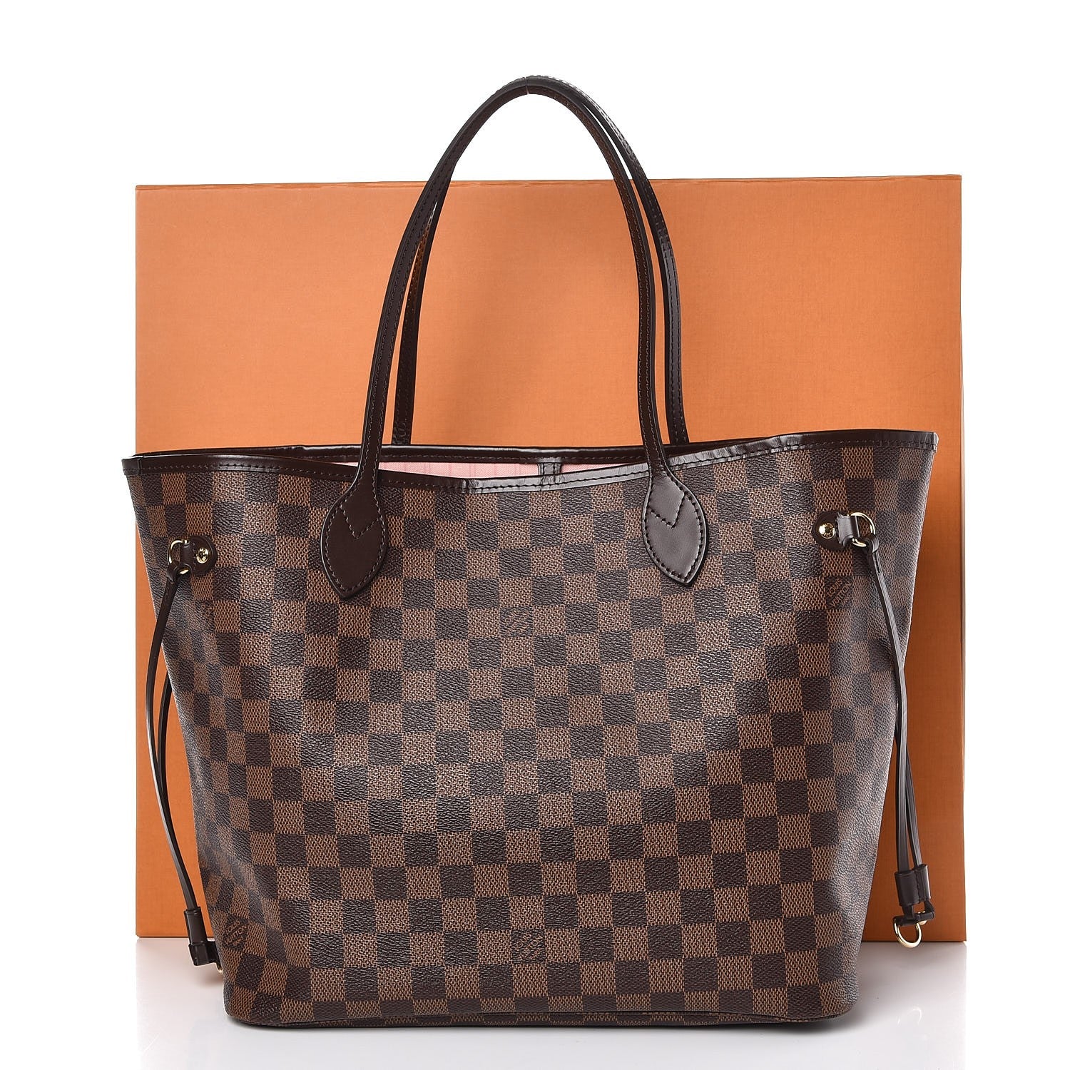 Louis Vuitton Damier Ebene Neo Neverfull MM Rose Ballerine 11 of 11