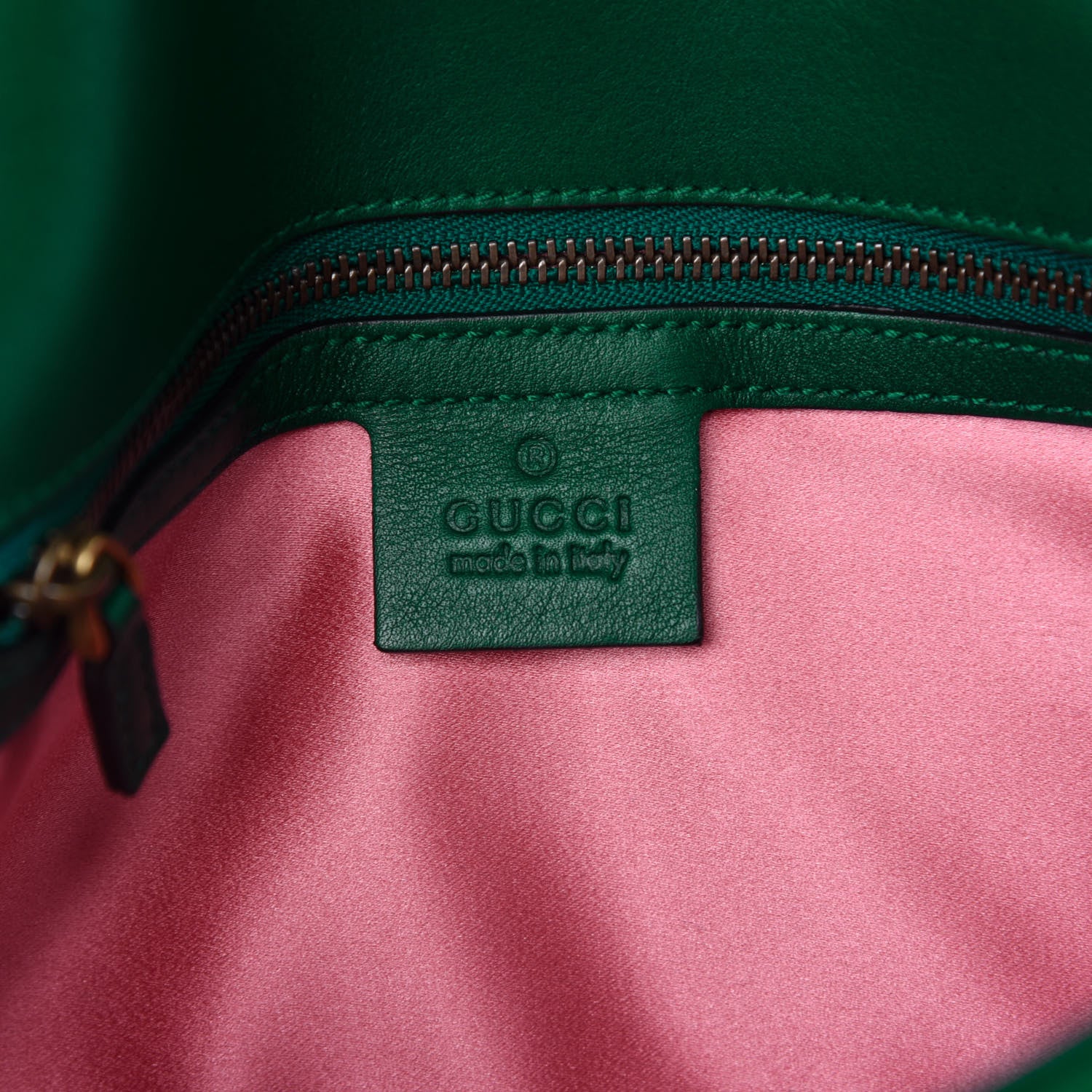 Gucci Velvet Matelasse Small GG Marmont Shoulder Bag Emerald 6 of 10