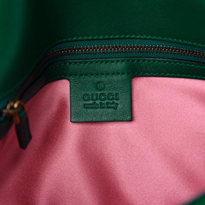 Gucci Velvet Matelasse Small GG Marmont Shoulder Bag Emerald 6 of 10