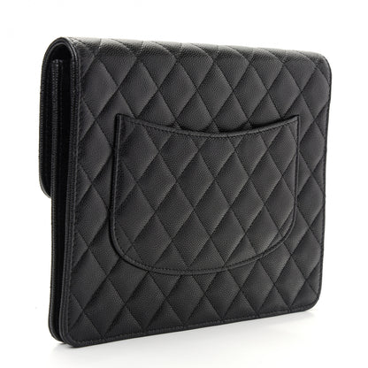 Chanel Caviar Quilted Square Flap Clutch Black 4 of 8