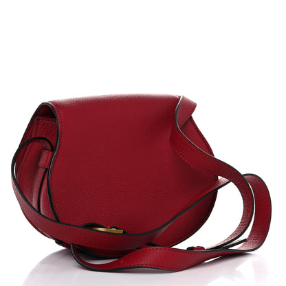 Chloe Calfskin Mini Marcie Round Crossbody Bag Red 3 of 12