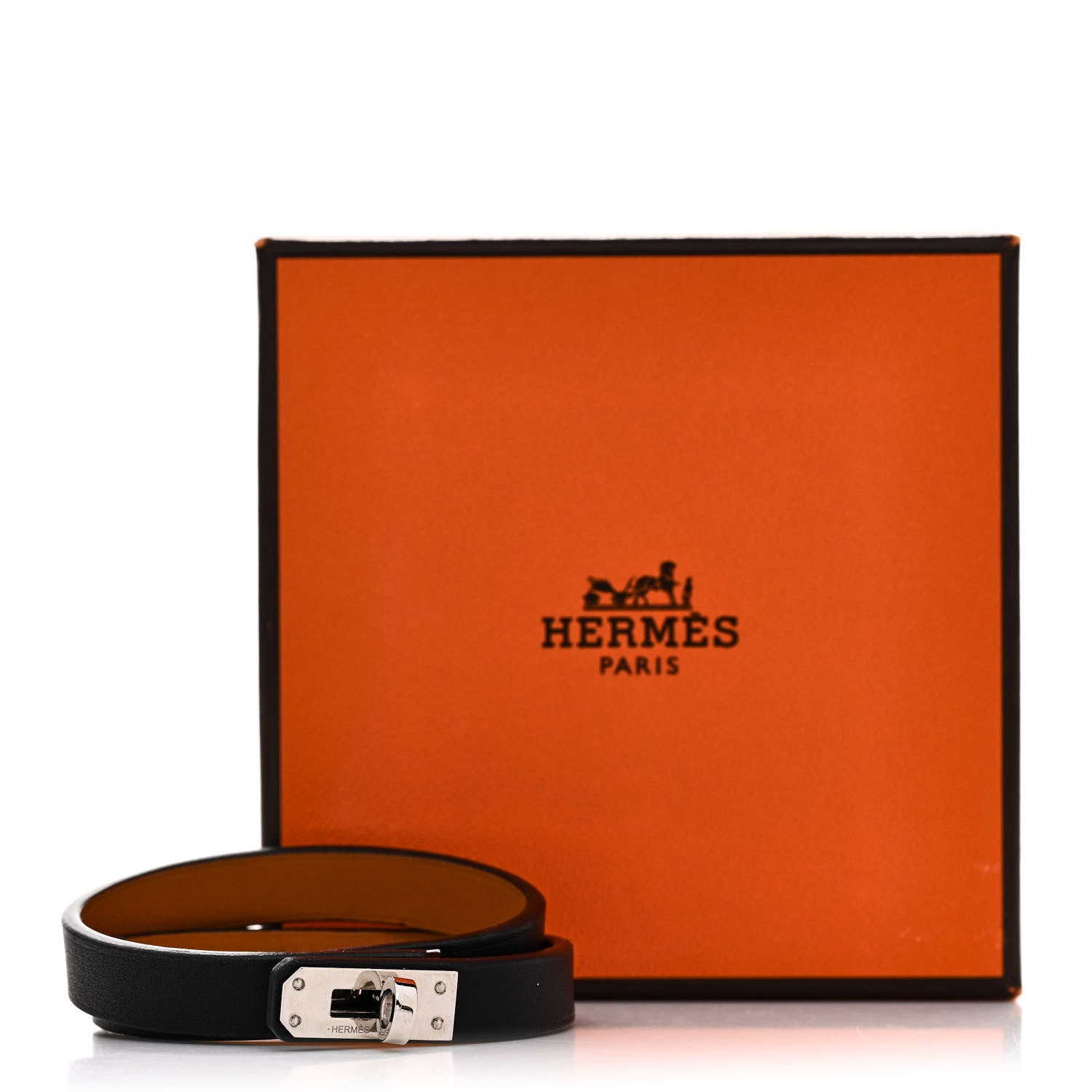 Hermes Swift Mini Kelly Double Tour Bracelet T2 Black 7 of 7