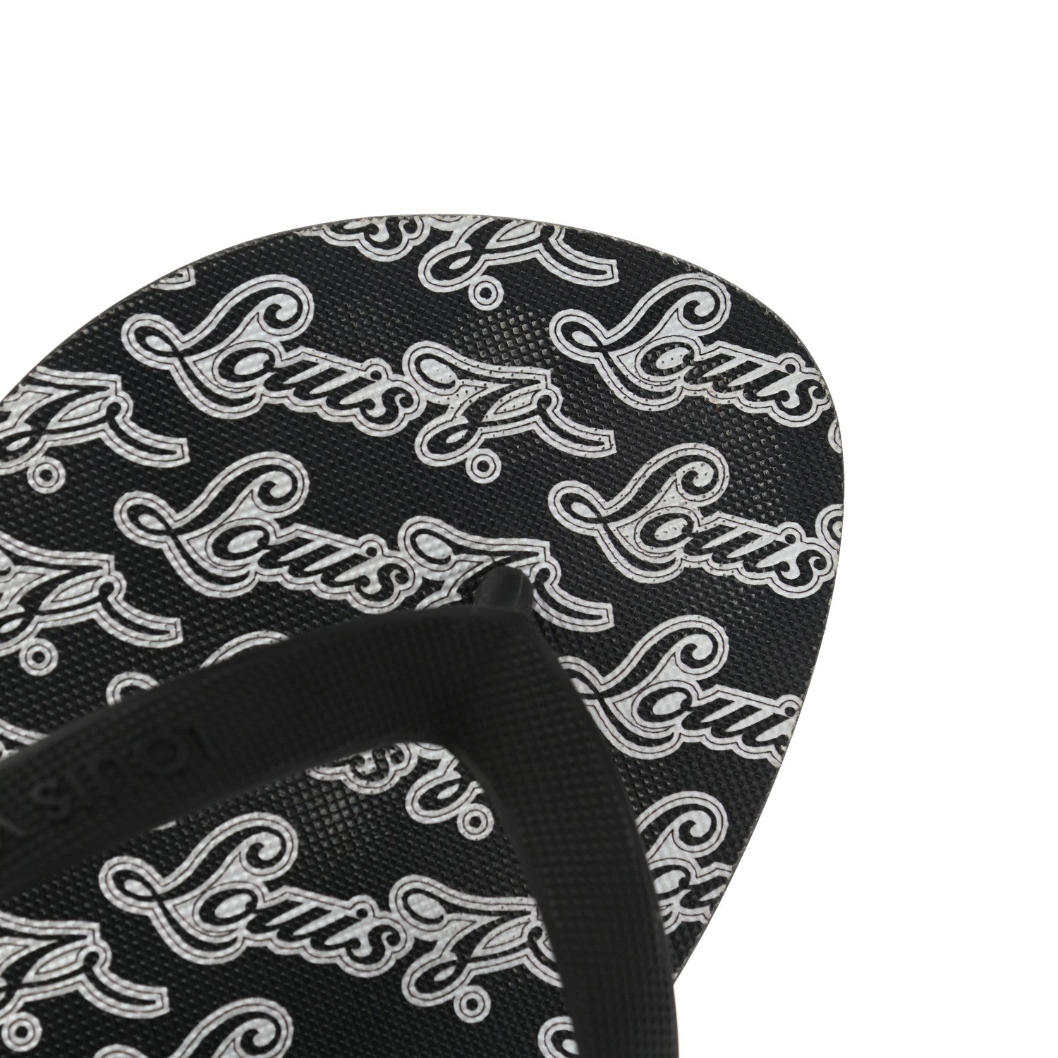 Louis Vuitton Rubber Mens Molitor Thong Sandals 6 Black 9 of 10