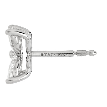 Tiffany Platinum Diamond Large Victoria Earrings 4 of 5