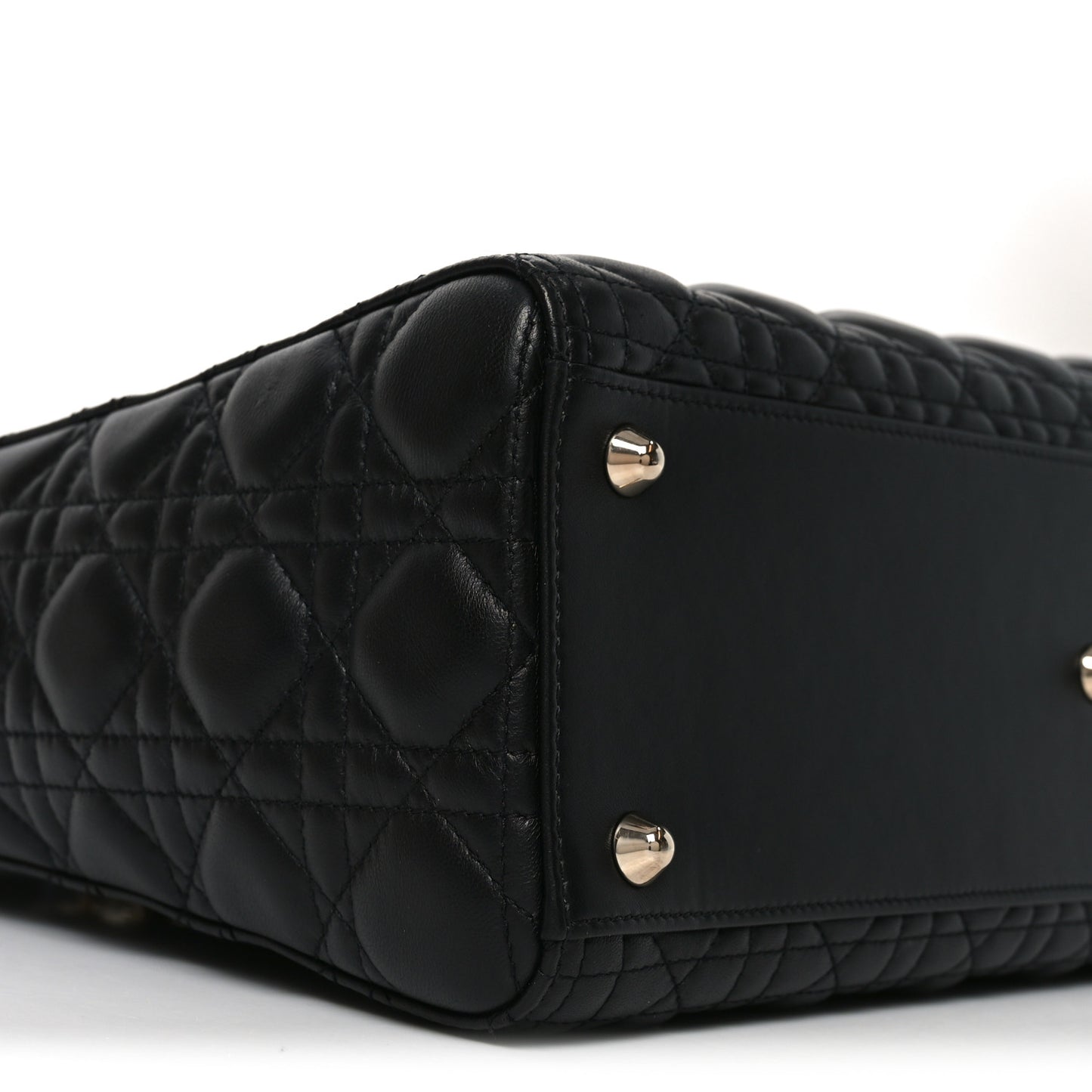 Lambskin Cannage Large Lady Dior Black