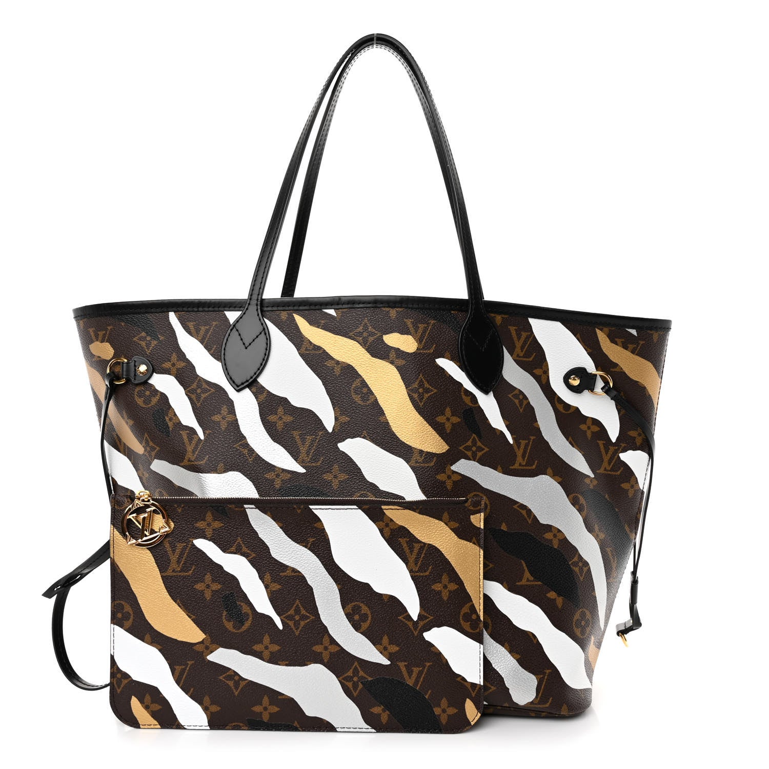 Louis Vuitton x LoL Monogram Neverfull MM Gold Silver 10 of 10