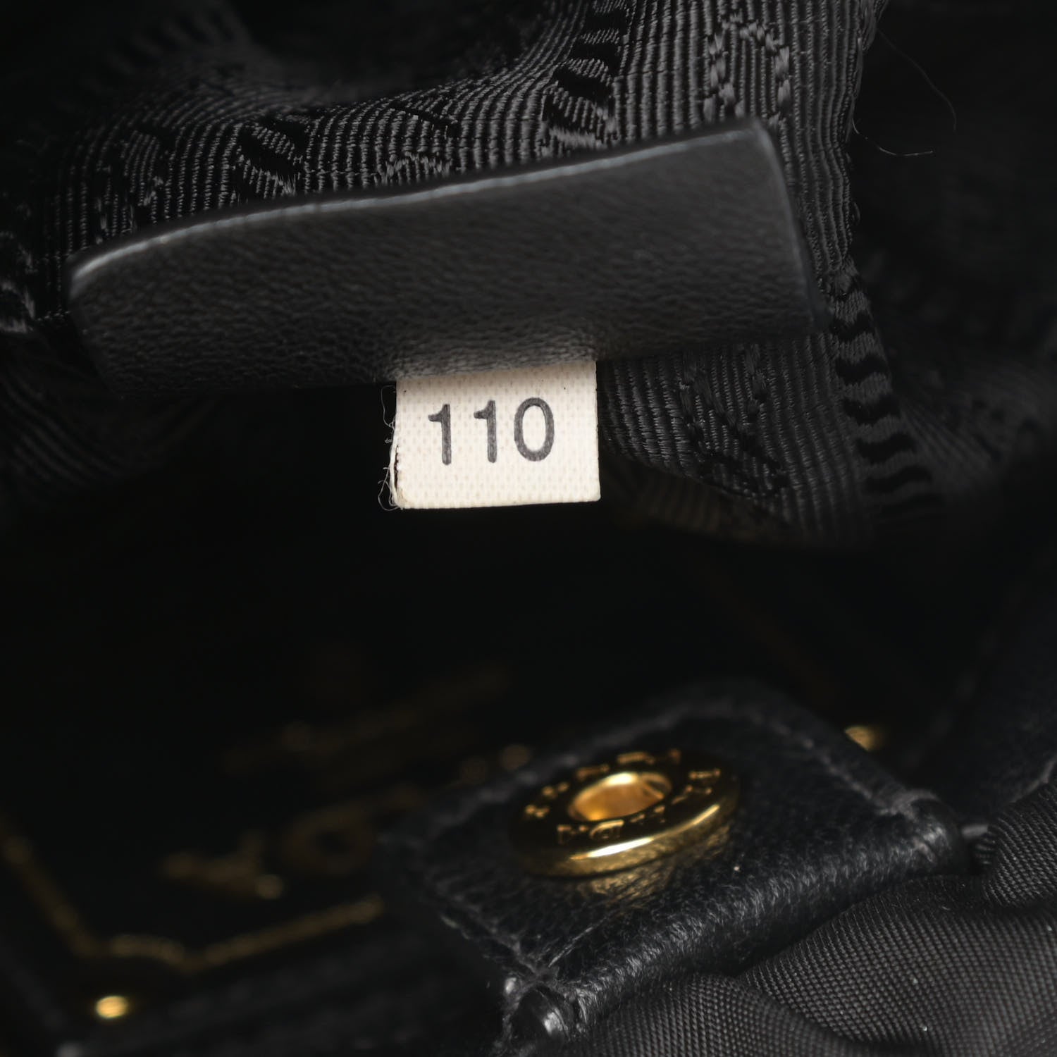 Prada Tessuto Nylon Logo Mini Drawstring Bucket Bag Black 8 of 12