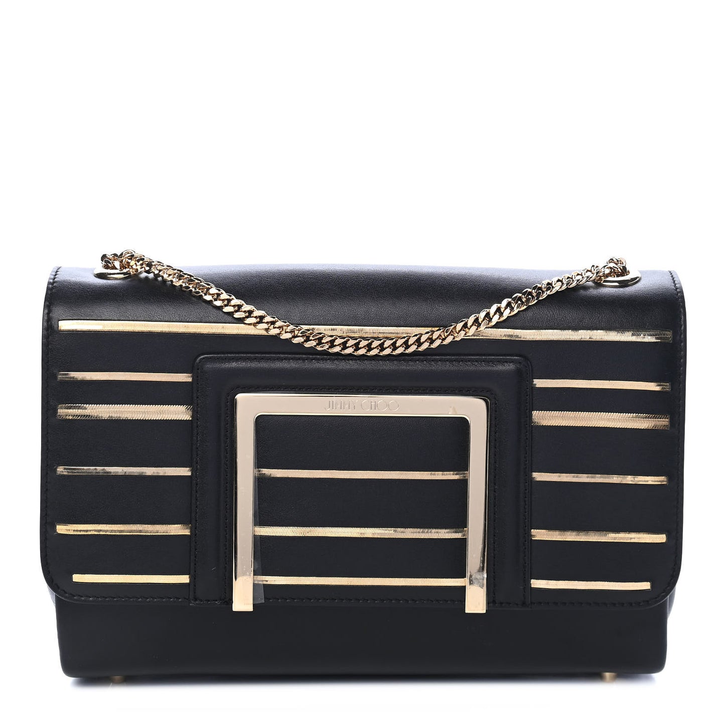 Calfskin Alba Shoulder Bag Black