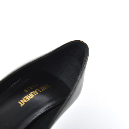 Saint Laurent Patent Grain de Poudre Janis 80 Escarpin Pumps 37 Black 13 of 14