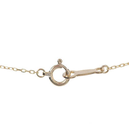 Mikimoto 18K Yellow Gold Diamond Akoya Pearl 7mm Leaf Pendant Necklace 5 of 6