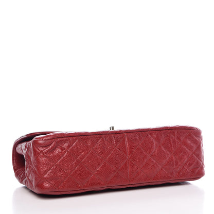 Chanel Crumpled Grained Calfskin Flap Red 4 of 9