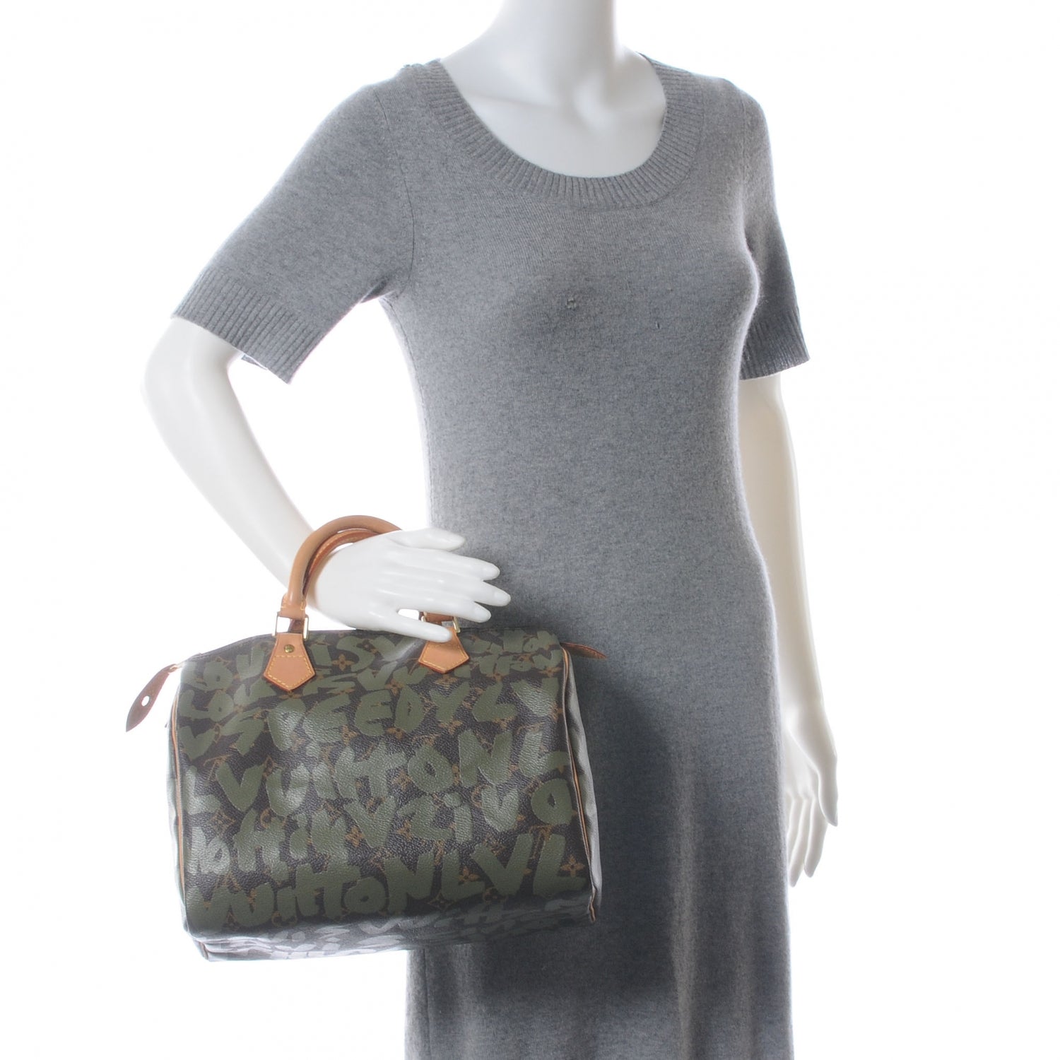 Louis Vuitton Monogram Graffiti Speedy 30 Kaki 2 of 9