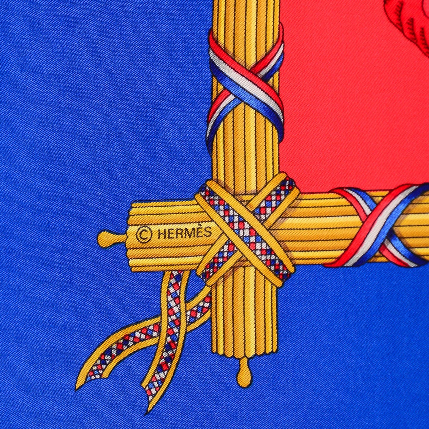 Silk Liberte Egalite Fraternite Scarf 90