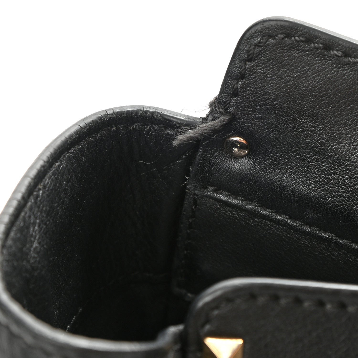 Valentino Garavani Vitello Rockstud Double Handle Tote Black 12 of 12