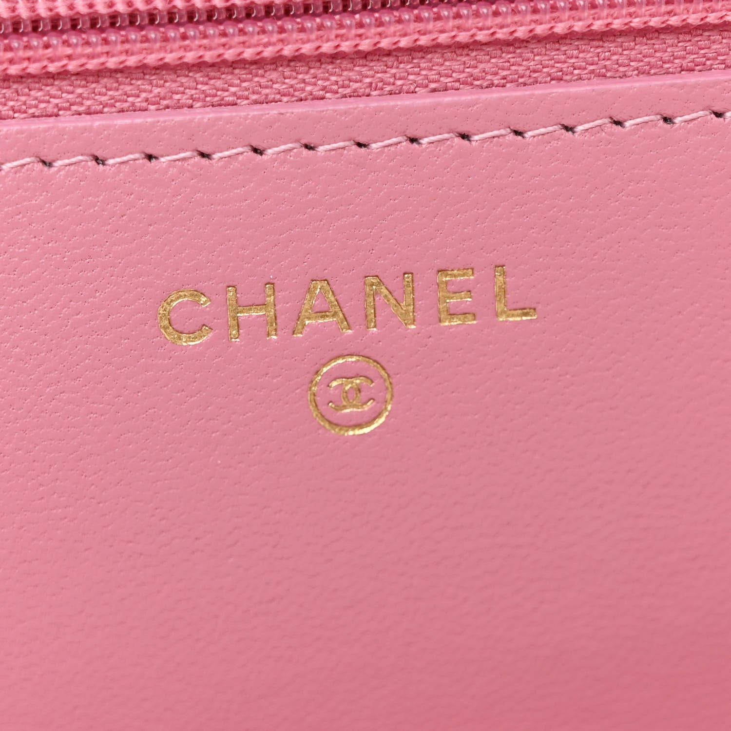 Chanel Tweed Quilted Wallet On Chain WOC Pink 6 of 11