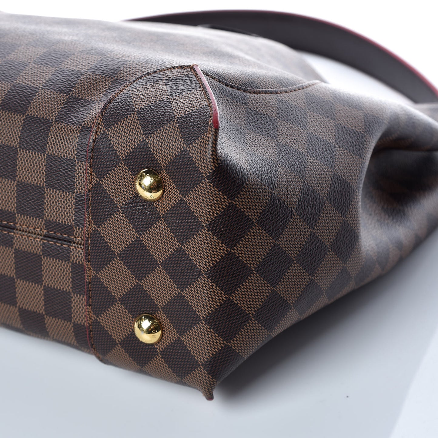 Damier Ebene Caissa Hobo Cherry